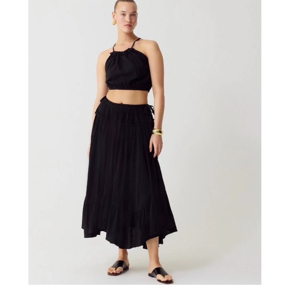 J.Crew Halter top and skirt set in airy gauze